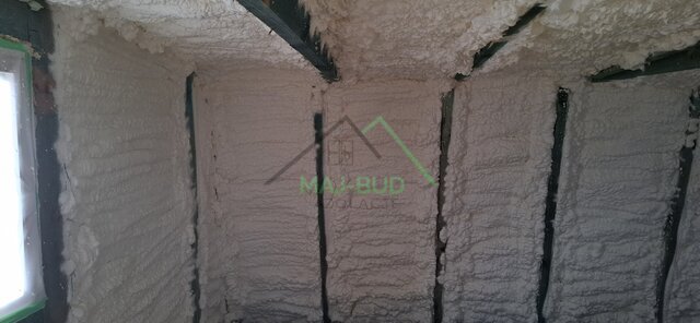 Po ociepleniu pianą PUR - Działka ROD - Szczecin - ul. Łukasinskiego, Szczecin