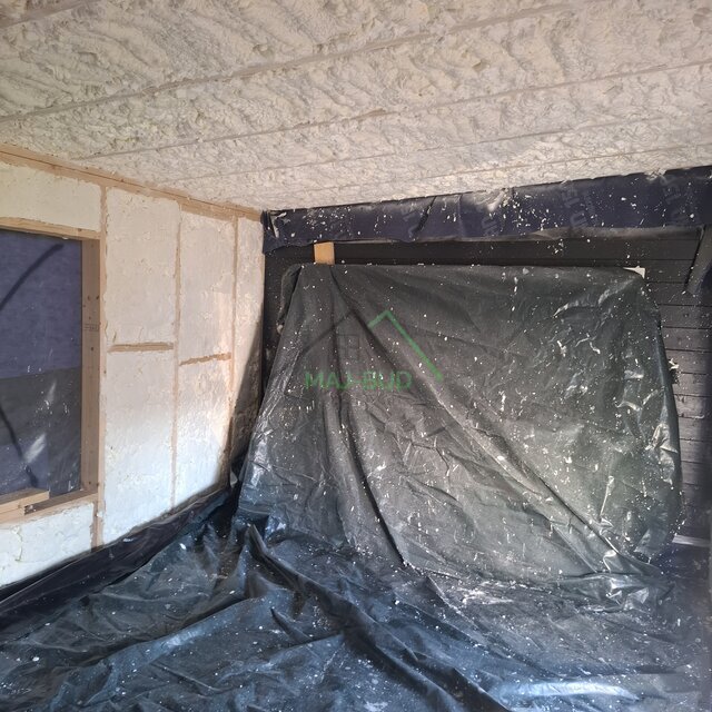 Ocieplanie pianą PUR - Pomieszczenie gospodarcze - Wołczkowo - ul. Łanowa, Wołczkowo